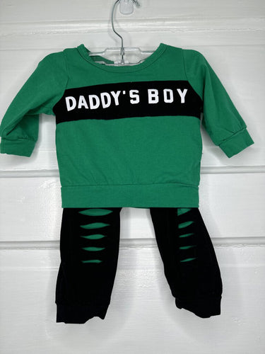 Boys LS w/ Joggers Set (2pc) 3-6M