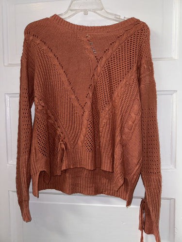 Gals Sweater snails & cinnamon M