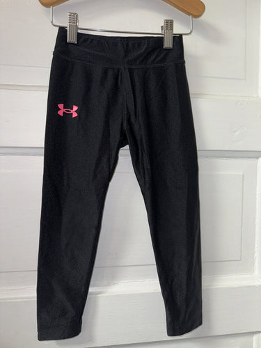 Girls Athletic Leggings (peeling in logo) Under Armour 4