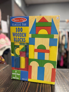 Melissa & Doug 100 Wooden Block Set (NEW) org $27.99