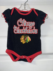 Girls Blackhawks Onesie 0-3M