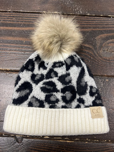 C.C. Stocking Hat- Leopard Print