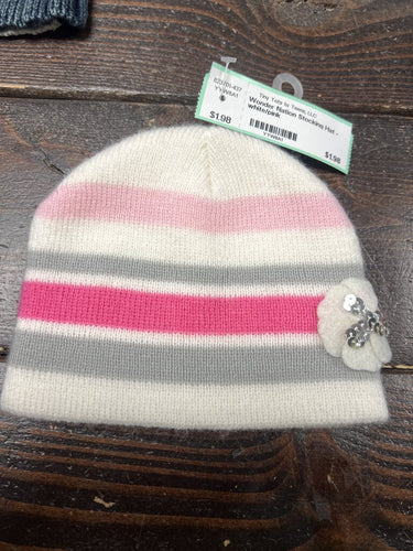 Wonder Nation Stocking Hat - white/pink