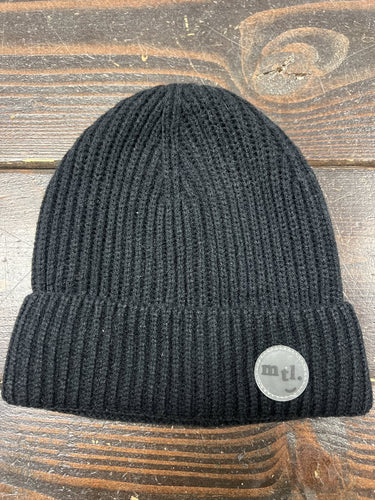 miles the label. stocking hat - black (org $30)