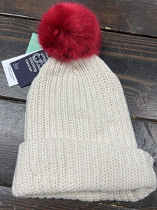 love your melon stocking hat - ivory (NEW) org $35