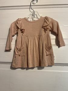 Girls LS Dress (orig $30) joss + j 0-3M