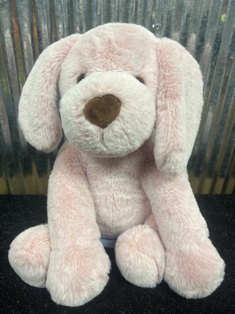 Animal Adventure Dog Plush- Pink