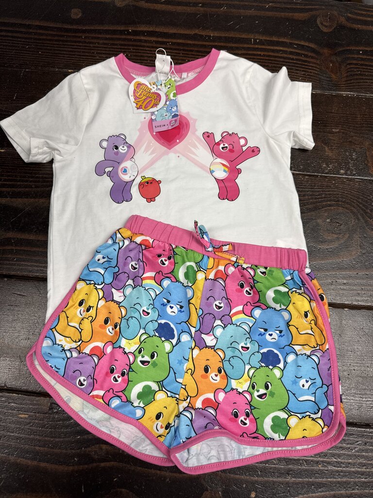 Girls Tee W/ Shorts Set (NEW) Care Bears 6