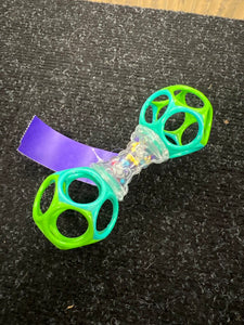 oBall Rattle - Green/Blue