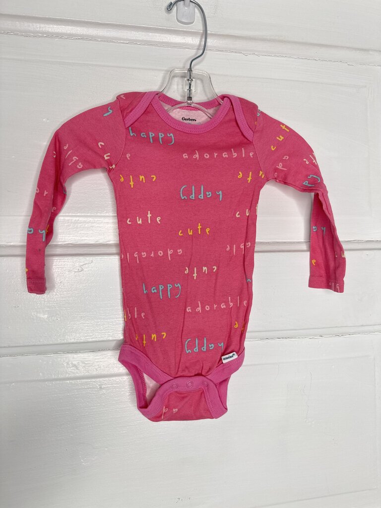 Girls LS Onesie Gerber 6-9M