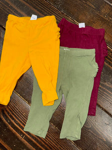 Girls Leggings Set (3pc) Old Navy 3-6M