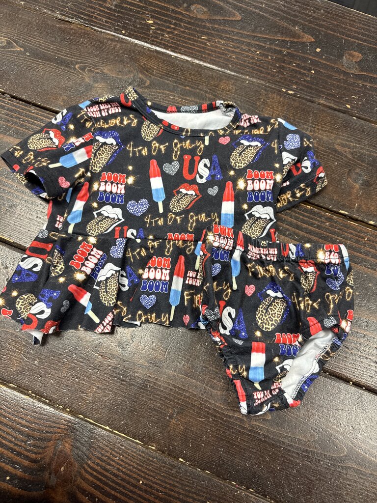Girls Tee W/ Blooomers Set (2pc) 2T