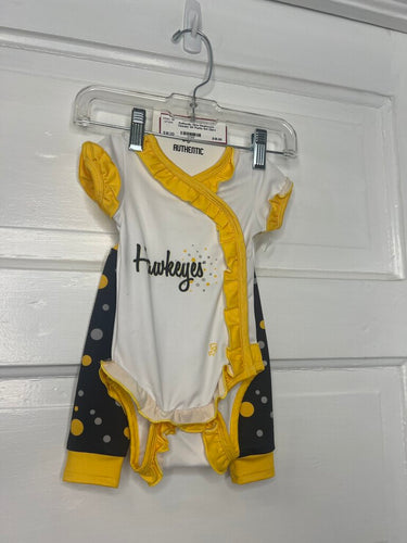 Girls Hawkeyes Onesie/ W/ Pants Set (2pc) (NEW) Authentic 0-3M