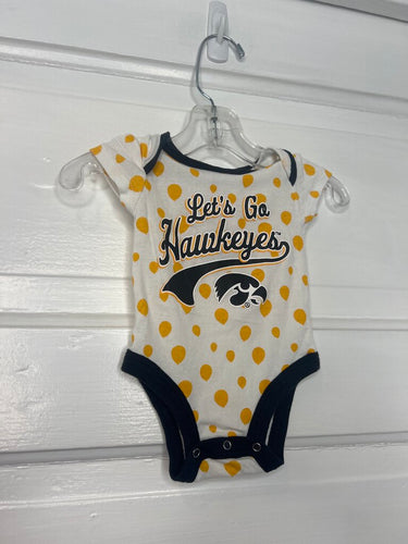 Unisex Hawkeyes Onesie Russell 0-3M