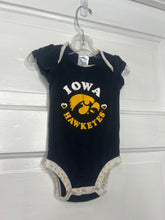 Load image into Gallery viewer, Girls Hawkeyes Onesie Set (2pc) Rivalry Threads 91 6-9M