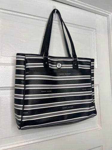Tommy Hilfiger Tote - Blk/Gry St (NEW) org $118