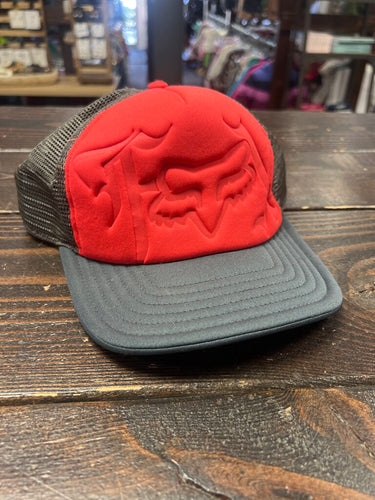 FOX Baseball Cap- Red/Grey