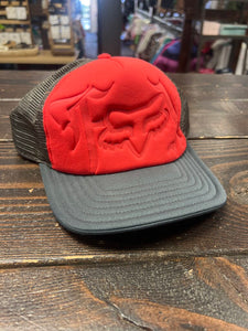 FOX Baseball Cap- Red/Grey