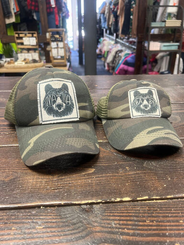 Mama & Baby Hat Set (2pc)- Camo