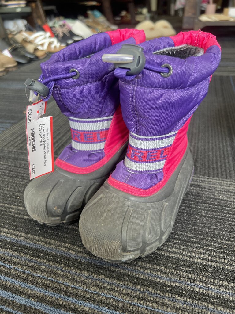Girls Winter Boots (org $70) Sorel 8