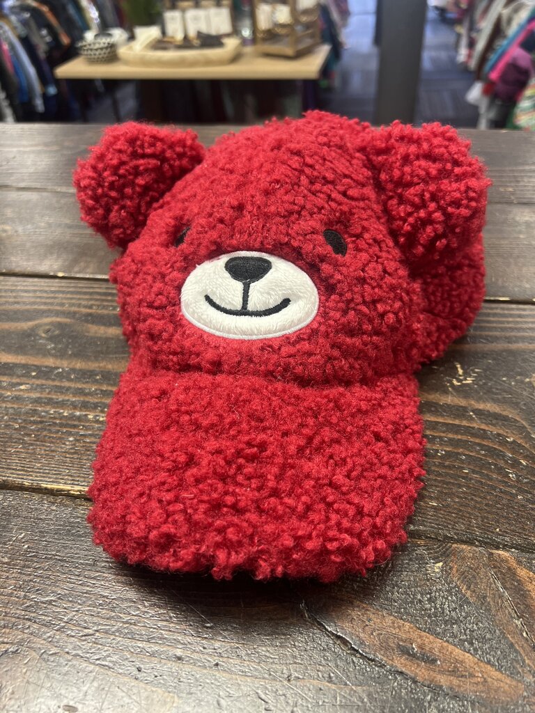 Way To Celebrate Sherpa Bear Hat- Red