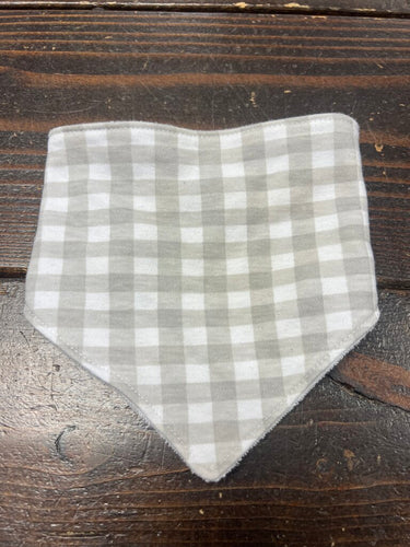 Bib - Grey Gingham