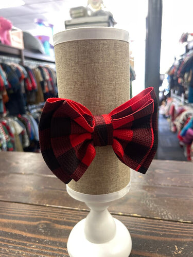 Girls Bow Headband (Red Pld)