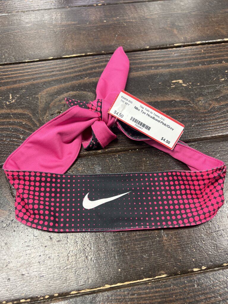 Nike Tye Headband-Pink/Grey