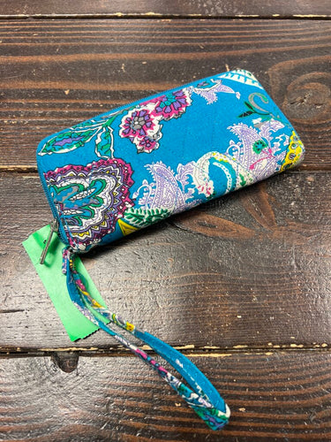 Blue Floral Wallet