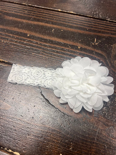 Girls Headband- White
