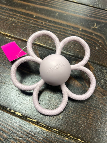 Mushie Rattle/Teether- Purple