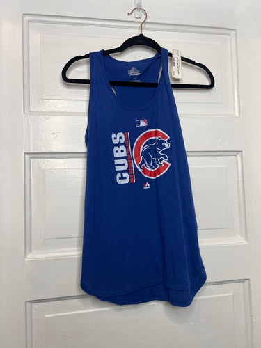 Gals Cubs Tank Majestic L