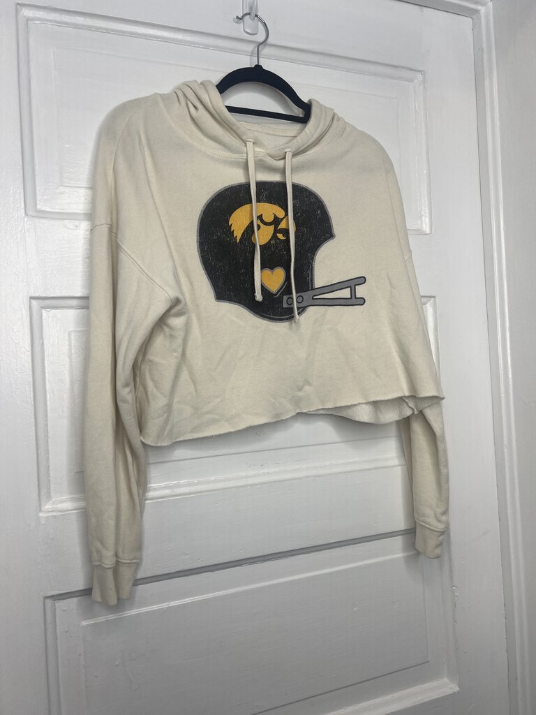 Gals Cropped Hawkeyes Hoodie instant message L