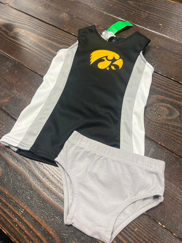 Girls Hawkeyes Dress W/ Bloomers Set (2pc) Rivalry Threads 91 2T