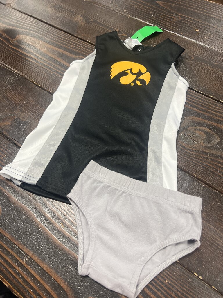 Girls Hawkeyes Dress W/ Bloomers Set (2pc) Rivalry Threads 91 2T