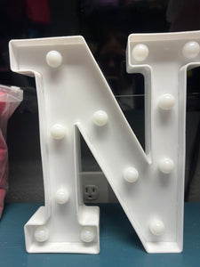 "N" Lighted Letter (needs batteries)