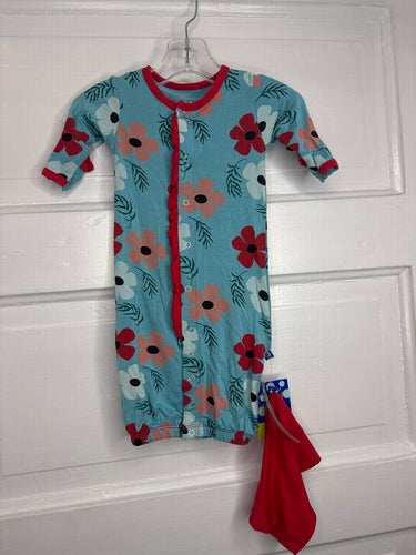 Girls Sleepsack w/ Hat (sm pinhole/as is) NEW Kickee Pants NB