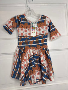 Girls LS Dress (NEW) Dot Dot Smile 2T
