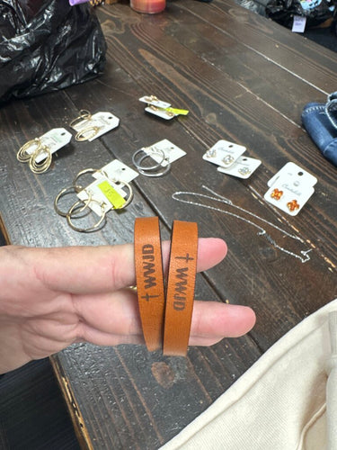 Faith Based Leather Bracelet