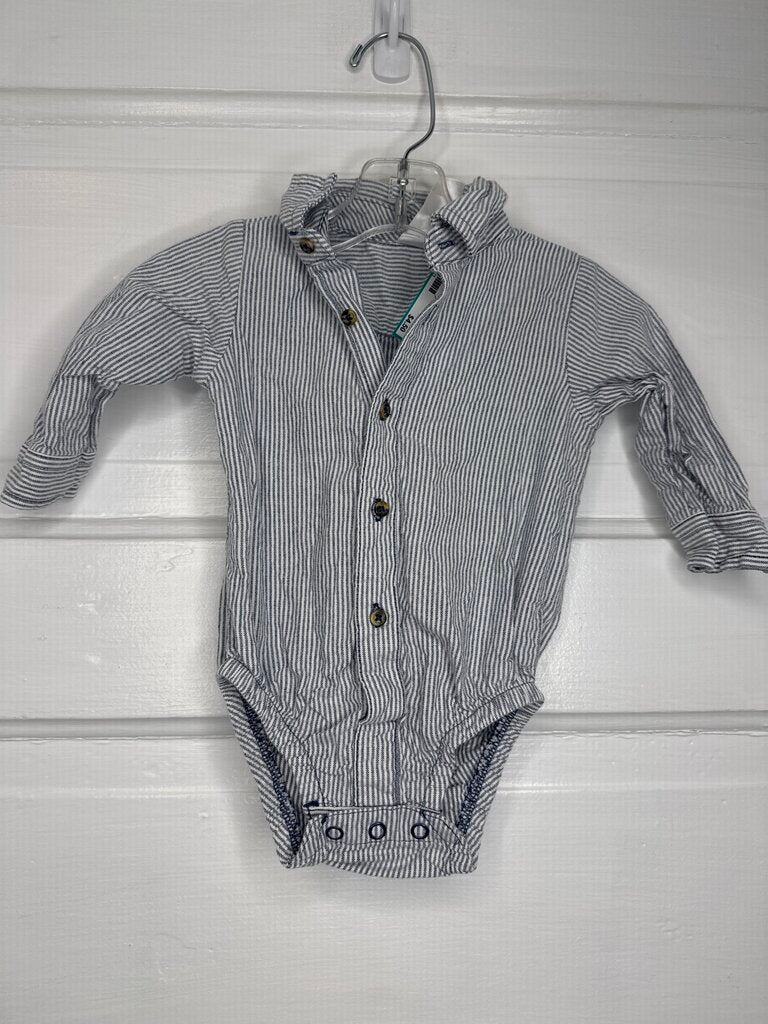Boys LS Button Onesie Just One You 6M