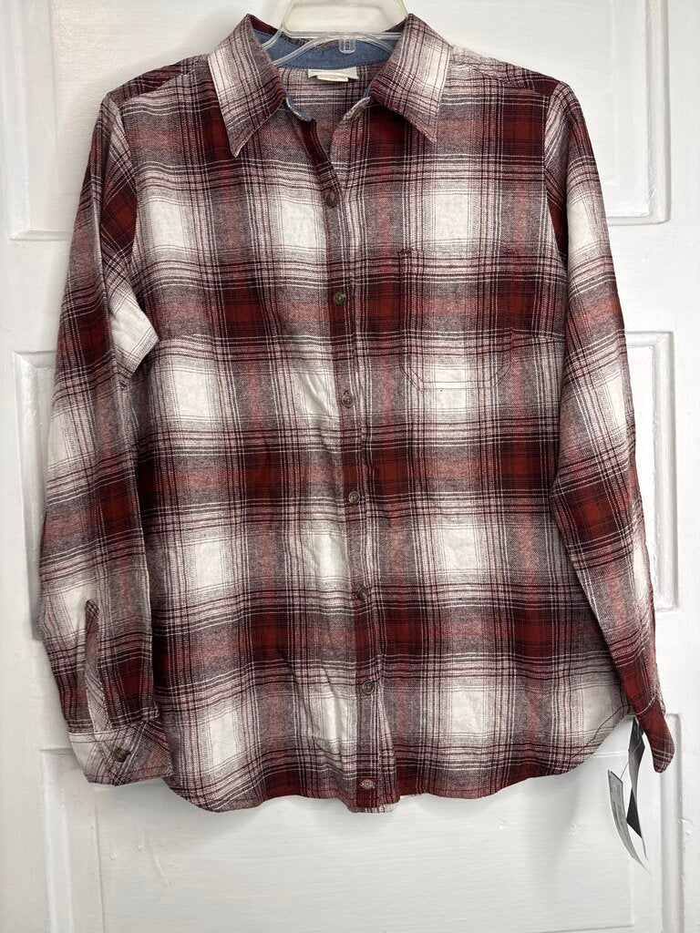 Gals LS Button (NEW) dickies M