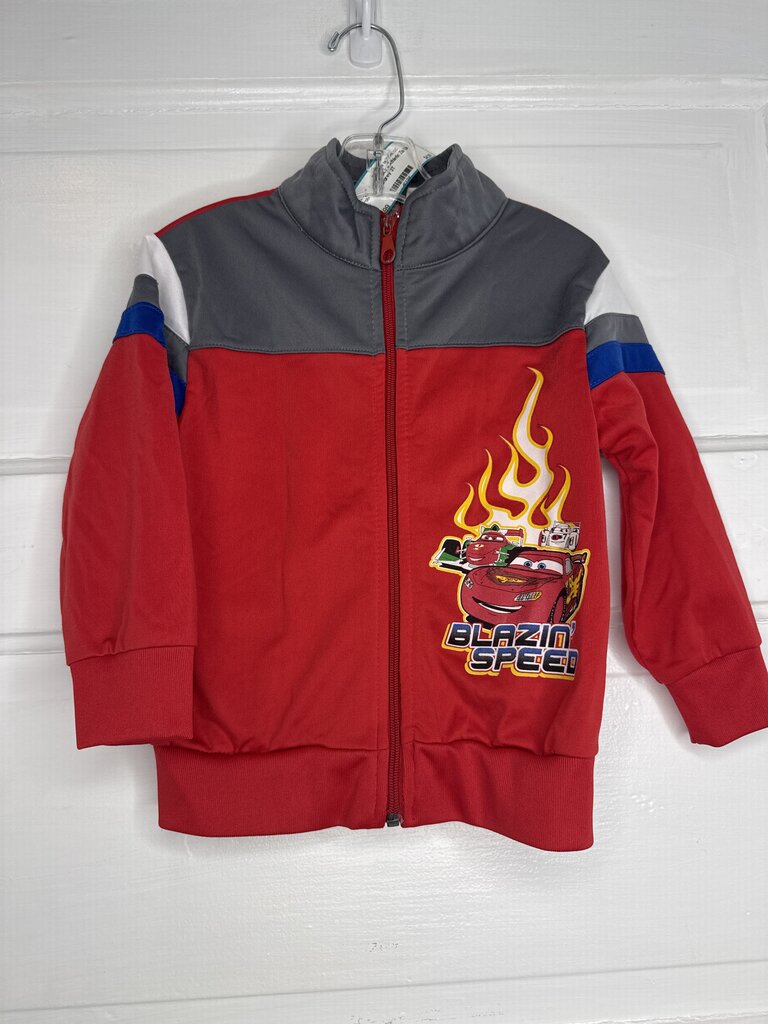 Boys Athletic Zip Up Cars 3T