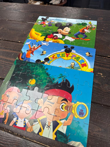 Mickey/ Pirattoes of the Caribbean Puzle Set (3pc)