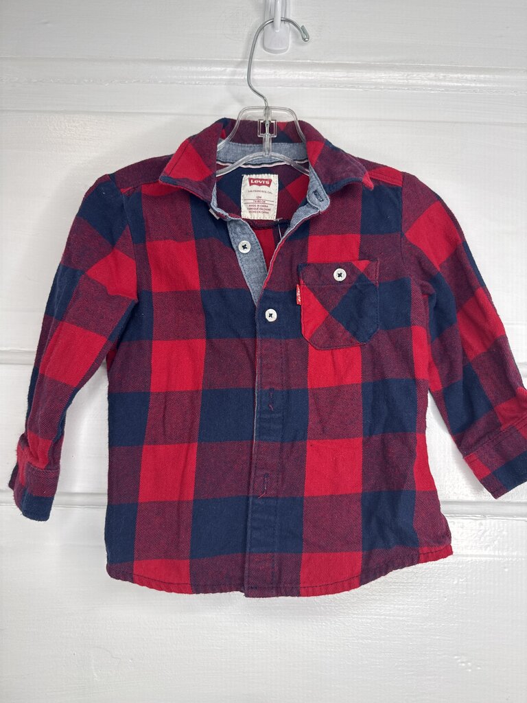 Boys LS Button Levi's 12M