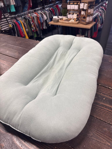 Infant Lounger- Green (minor staining/as is)