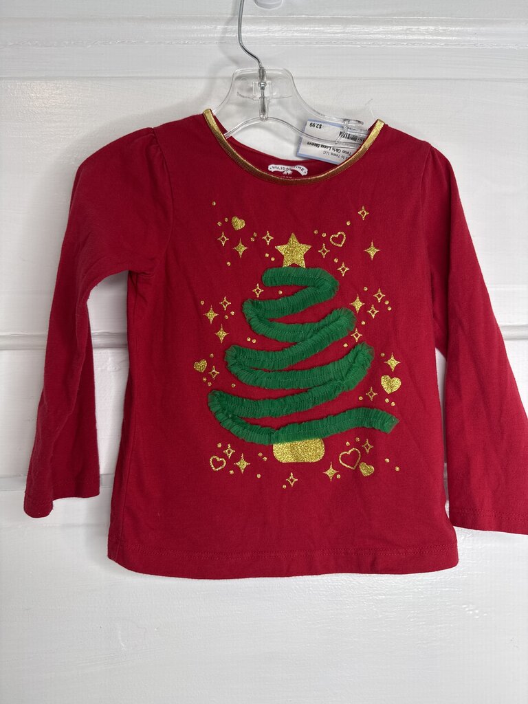 GIrls Long Sleeve Holiday Time 3T