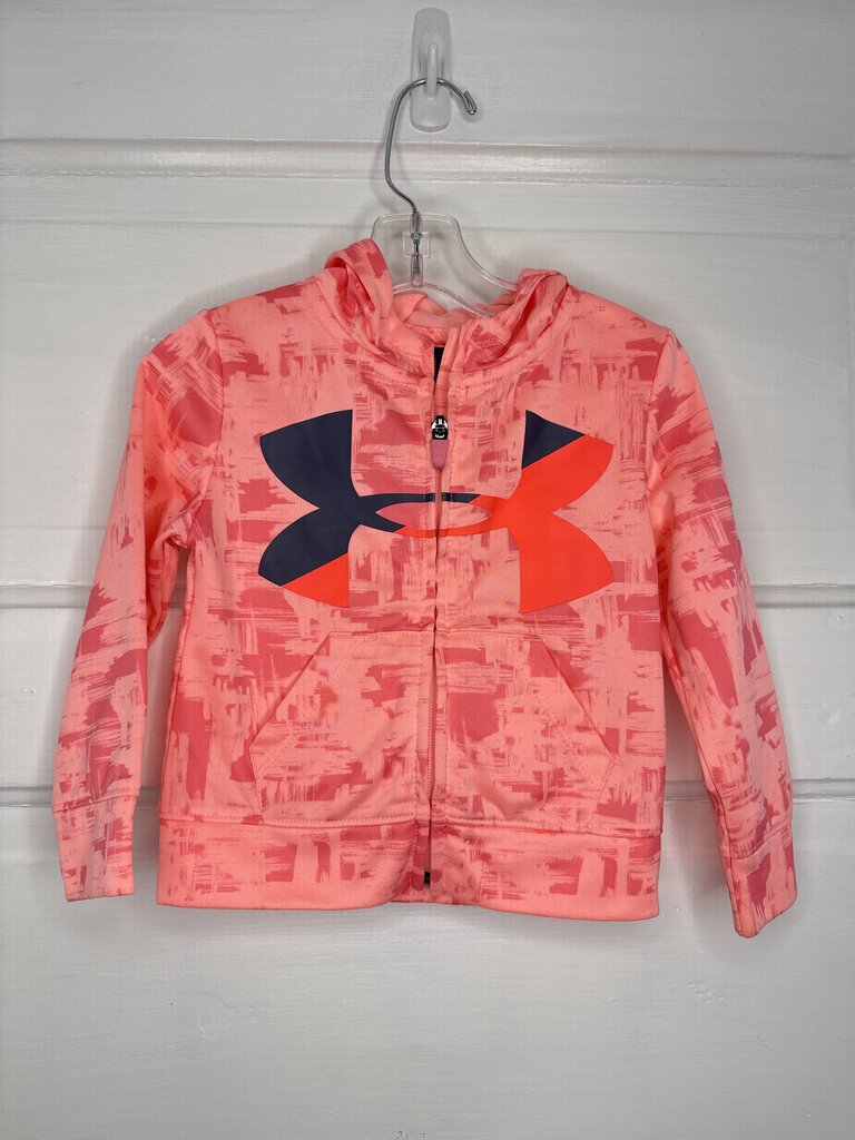 Girls Athletic Zip Hoodie Under Armour 2T