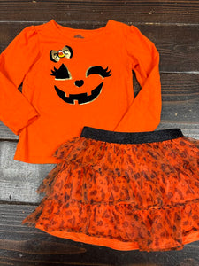 Girls LS W/ Skirt Set (2pc) way to celebrate! 3T