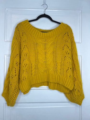 Gals Sweater Mustard Seed M