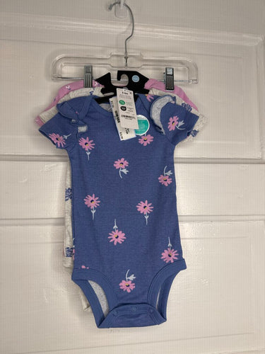 Girls Onesies (3pc) (NEW) Carters 3-6M